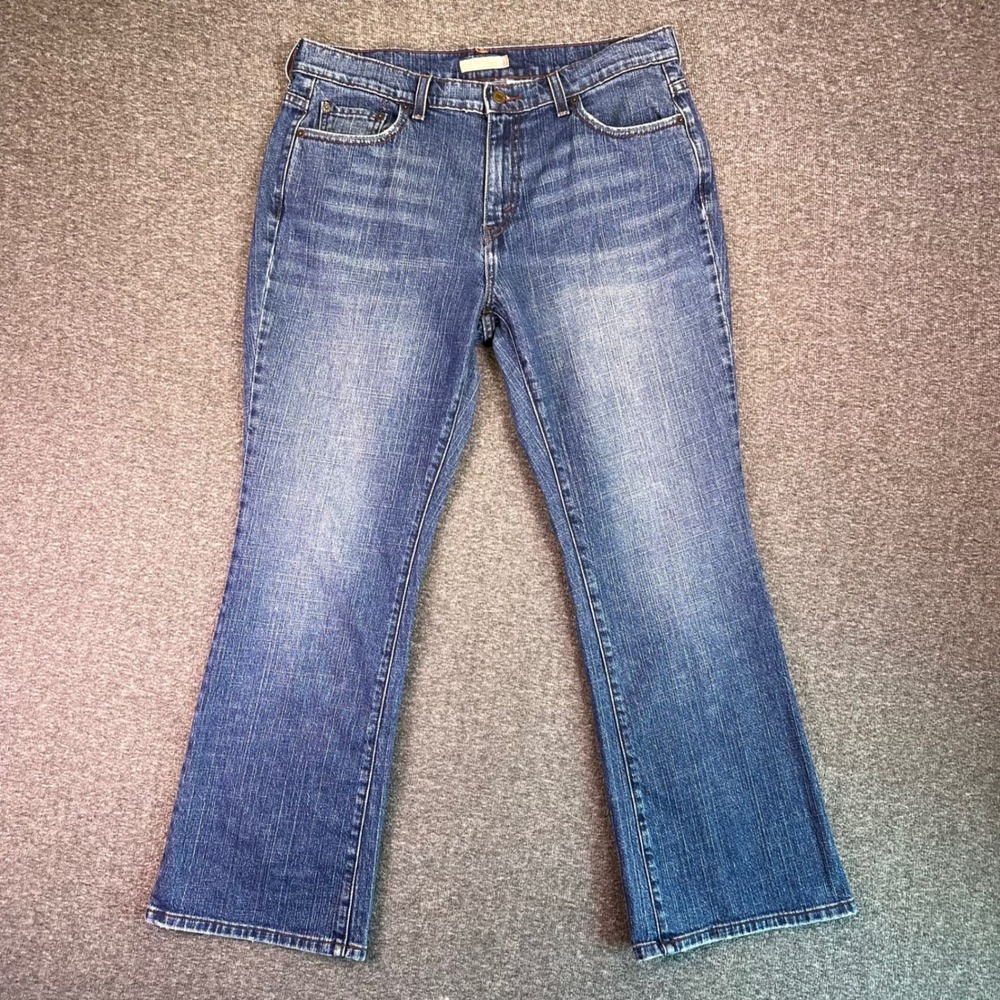 Levis 515 Jeans Womens 14S‎ Med Wash Bootcut Stretch Denim Casual Y2K 35x29.5